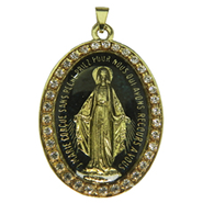 Medalhão Nossa Senhora das Graças com Oração - 5cm