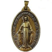 Medalha de Nossa Senhora das Graças -Tam 1,5 cm- Ouro Velho